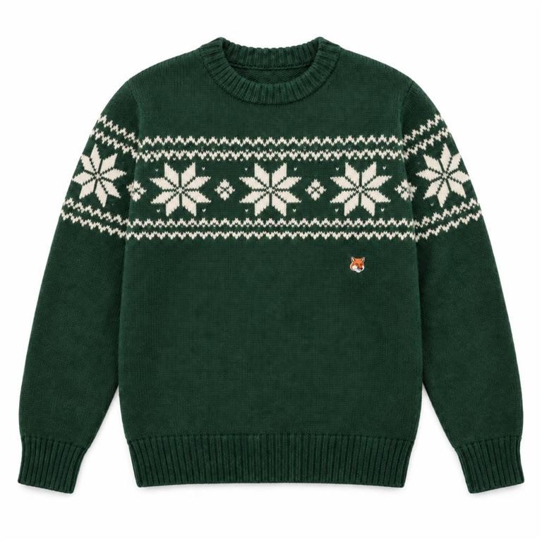 Strickpullover Rundhals Merino-Mix